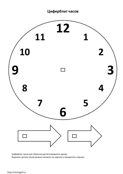 часы нарисованный циферблат