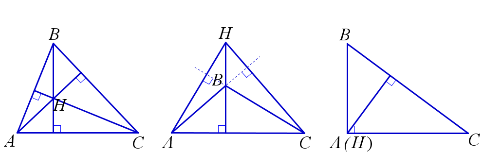 3 Высоты в остроугольном треугольнике. Высоты остроугольного треугольника. Точка пересечения высот остроугольного треугольника. Пересечение высот в остроугольном треугольнике. Нарисовать высоту прямоугольного треугольника